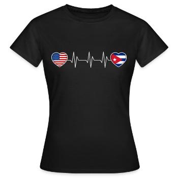 Cuba - T-shirt Femme - noir - Devant - AI Model Female 172 dark (172cm)