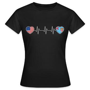 Fiji - Women's T-Shirt - black - Front - AI Model Female 172 dark (172cm)