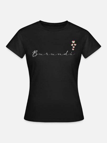 Burundi - Frauen T-Shirt - Schwarz
