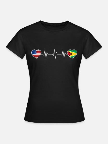 Guyana - Frauen T-Shirt - Schwarz