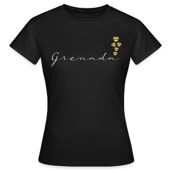 Grenada - Frauen T-Shirt - Schwarz - Vorne - AI Model Female 172 dark (172cm)