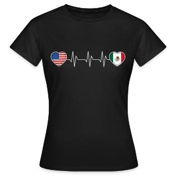 Mexiko - Frauen T-Shirt - Schwarz - Vorne - AI Model Female 172 dark (172cm)