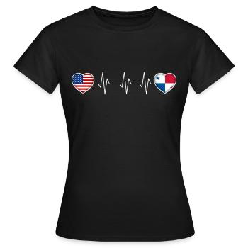Panama - Frauen T-Shirt - Schwarz - Vorne - AI Model Female 172 dark (172cm)