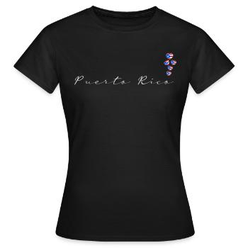 Puerto Rico - T-shirt Femme - noir - Devant - AI Model Female 172 dark (172cm)
