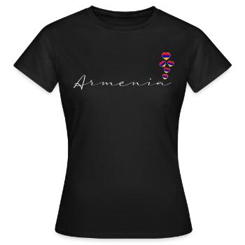 Armenia - Women's T-Shirt - black - Front - AI Model Female 172 dark (172cm)