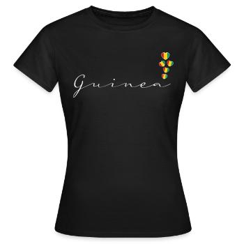 Guinée - T-shirt Femme - noir - Devant - AI Model Female 172 dark (172cm)