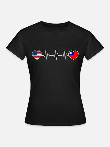 Taiwan - Frauen T-Shirt - Schwarz