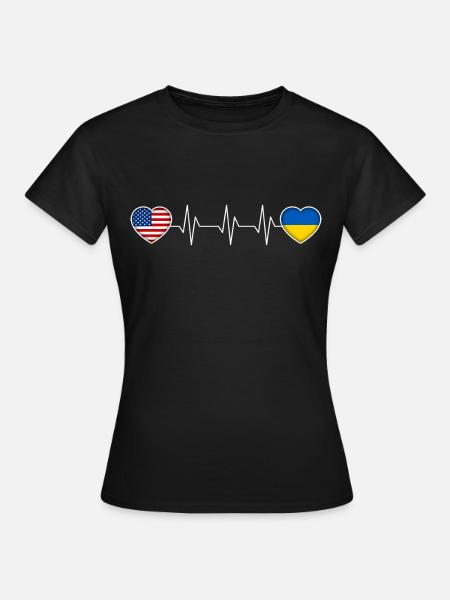 Ukraine - Frauen T-Shirt - Schwarz