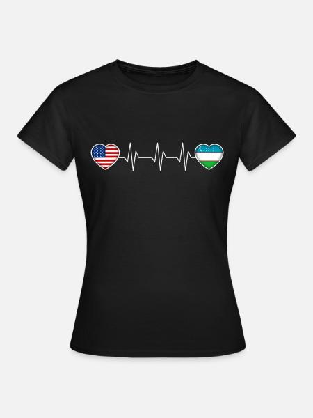 Usbekistan - Frauen T-Shirt - Schwarz