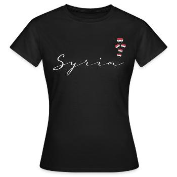 Syria - Women's T-Shirt - black - Front - AI Model Female 172 dark (172cm)