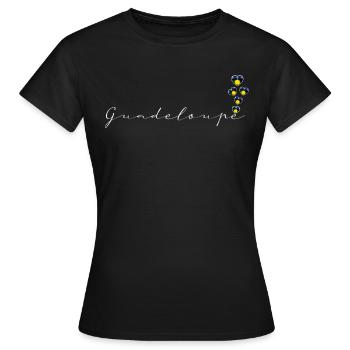 Guadeloupe - Frauen T-Shirt - Schwarz - Vorne - AI Model Female 172 dark (172cm)