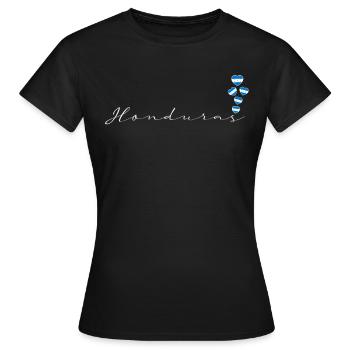 Honduras - T-shirt Femme - noir - Devant - AI Model Female 172 dark (172cm)
