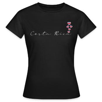 Costa Rica - Frauen T-Shirt - Schwarz - Vorne - AI Model Female 172 dark (172cm)