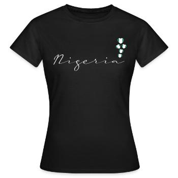 Nigeria - Women's T-Shirt - black - Front - AI Model Female 172 dark (172cm)