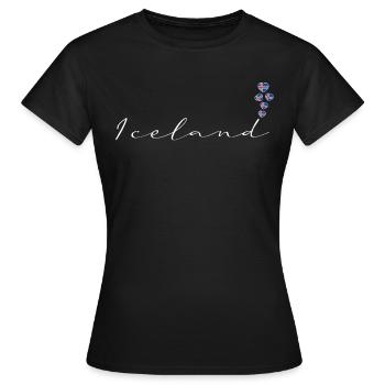 Iceland - Women's T-Shirt - black - Front - AI Model Female 172 dark (172cm)