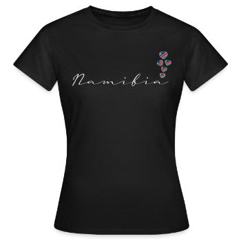 Namibie - T-shirt Femme - noir - Devant - AI Model Female 172 dark (172cm)