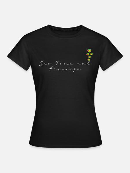 São Tomé und Príncipe - Frauen T-Shirt - Schwarz
