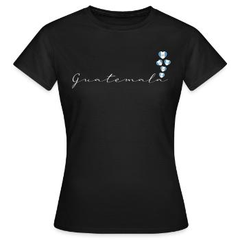 Guatemala - Frauen T-Shirt - Schwarz - Vorne - AI Model Female 172 dark (172cm)
