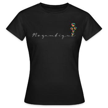 Mozambique - T-shirt Femme - noir - Devant - AI Model Female 172 dark (172cm)