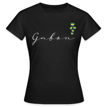 Gabon - Women's T-Shirt - black - Front - AI Model Female 172 dark (172cm)