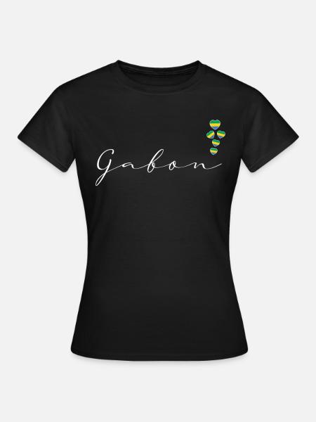 Gabun - Frauen T-Shirt - Schwarz