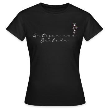 Antigua and Barbuda - Women's T-Shirt - black - Front - AI Model Female 172 dark (172cm)
