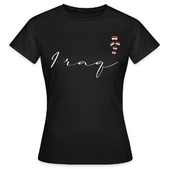 Irak - Frauen T-Shirt - Schwarz - Vorne - AI Model Female 172 dark (172cm)
