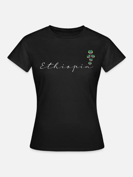 Äthiopien - Frauen T-Shirt - Schwarz