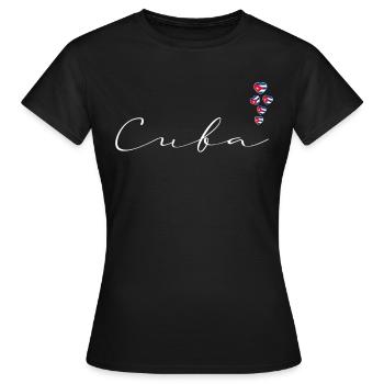 Cuba - T-shirt Femme - noir - Devant - AI Model Female 172 dark (172cm)