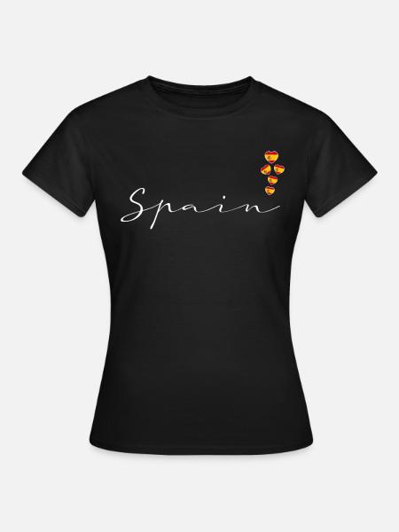 Spagna - Maglietta da donna - nero