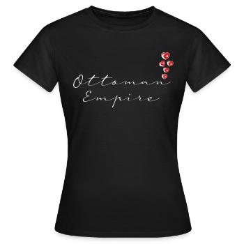 Empire ottoman - T-shirt Femme - noir - Devant - AI Model Female 172 dark (172cm)