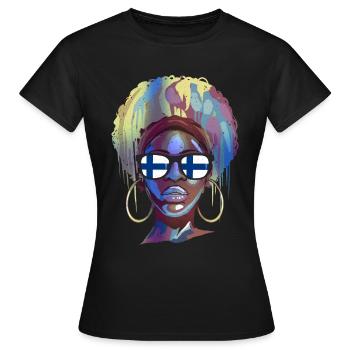 Finland - Women's T-Shirt - black - Front - AI Model Female 172 dark (172cm)