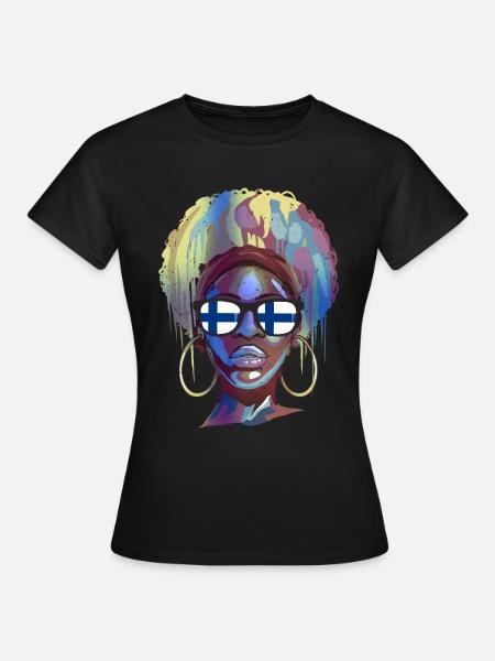 Finnland - Frauen T-Shirt - Schwarz