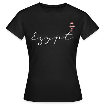 Ägypten - Frauen T-Shirt - Schwarz - Vorne - AI Model Female 172 dark (172cm)