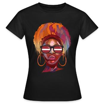 Lettonie - T-shirt Femme - noir - Devant - AI Model Female 172 dark (172cm)
