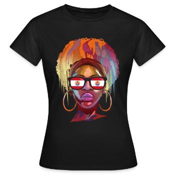 Polynésie française - T-shirt Femme - noir - Devant - AI Model Female 172 dark (172cm)