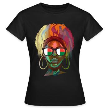 Madagaskar - Frauen T-Shirt - Schwarz - Vorne - AI Model Female 172 dark (172cm)