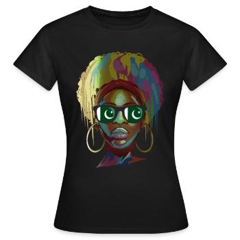 Pakistan - T-shirt Femme - noir - Devant - AI Model Female 172 dark (172cm)