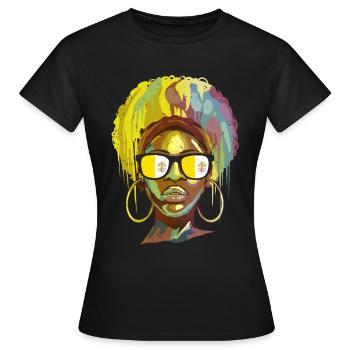 Vatican - T-shirt Femme - noir - Devant - AI Model Female 172 dark (172cm)