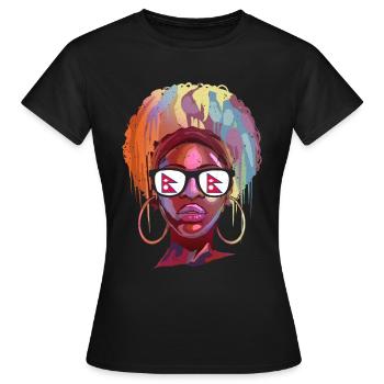 Nepal - Frauen T-Shirt - Schwarz - Vorne - AI Model Female 172 dark (172cm)