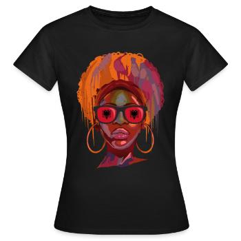 Albanie - T-shirt Femme - noir - Devant - AI Model Female 172 dark (172cm)
