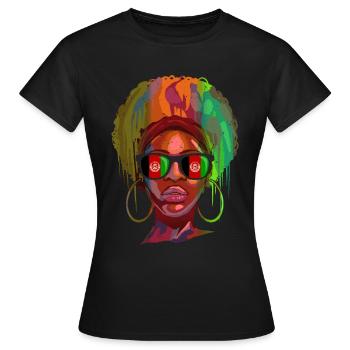 Afghanistan - T-shirt Femme - noir - Devant - AI Model Female 172 dark (172cm)
