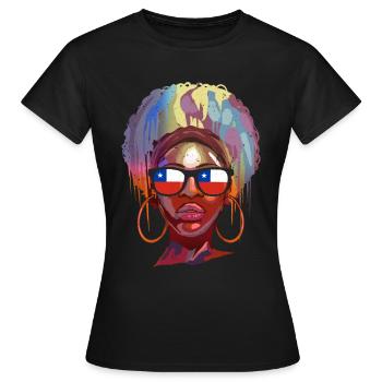 Chile - Frauen T-Shirt - Schwarz - Vorne - AI Model Female 172 dark (172cm)