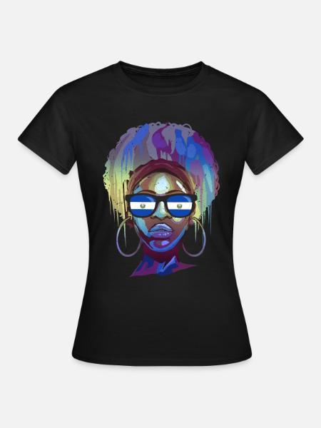 El Salvador - Frauen T-Shirt - Schwarz