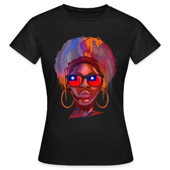 Taïwan - T-shirt Femme - noir - Devant - AI Model Female 172 dark (172cm)