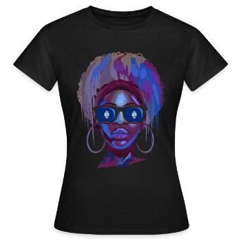 Guam - Frauen T-Shirt - Schwarz - Vorne - AI Model Female 172 dark (172cm)