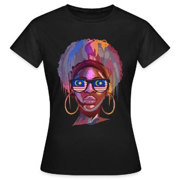 Malaisie - T-shirt Femme - noir - Devant - AI Model Female 172 dark (172cm)