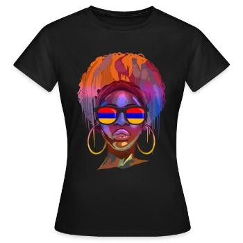 Arménie - T-shirt Femme - noir - Devant - AI Model Female 172 dark (172cm)