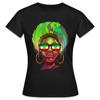 Perse - T-shirt Femme - noir - Devant - AI Model Female 172 dark (172cm)