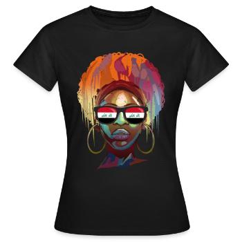 Irak - Frauen T-Shirt - Schwarz - Vorne - AI Model Female 172 dark (172cm)